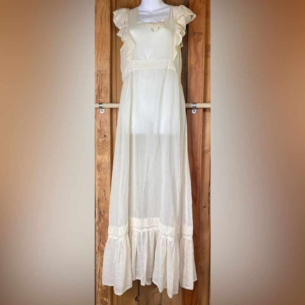 Vintage Lane Bryant Tall Shop Crepe Gauze Pinafore